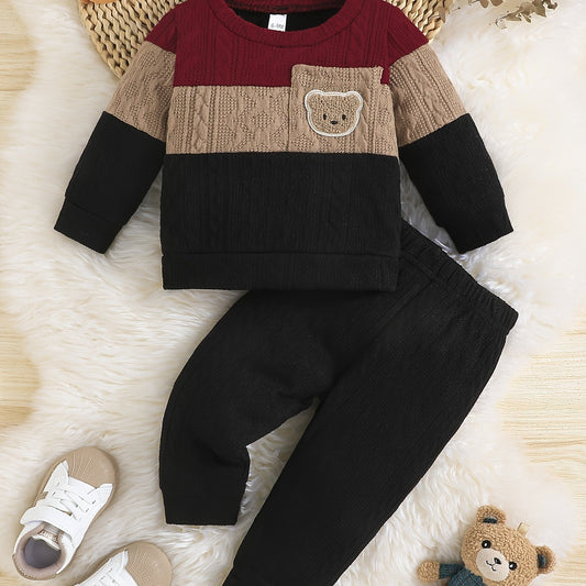 Two - Piece Outfit: Trendy Pants And Sweater For Boys - BabyHaven