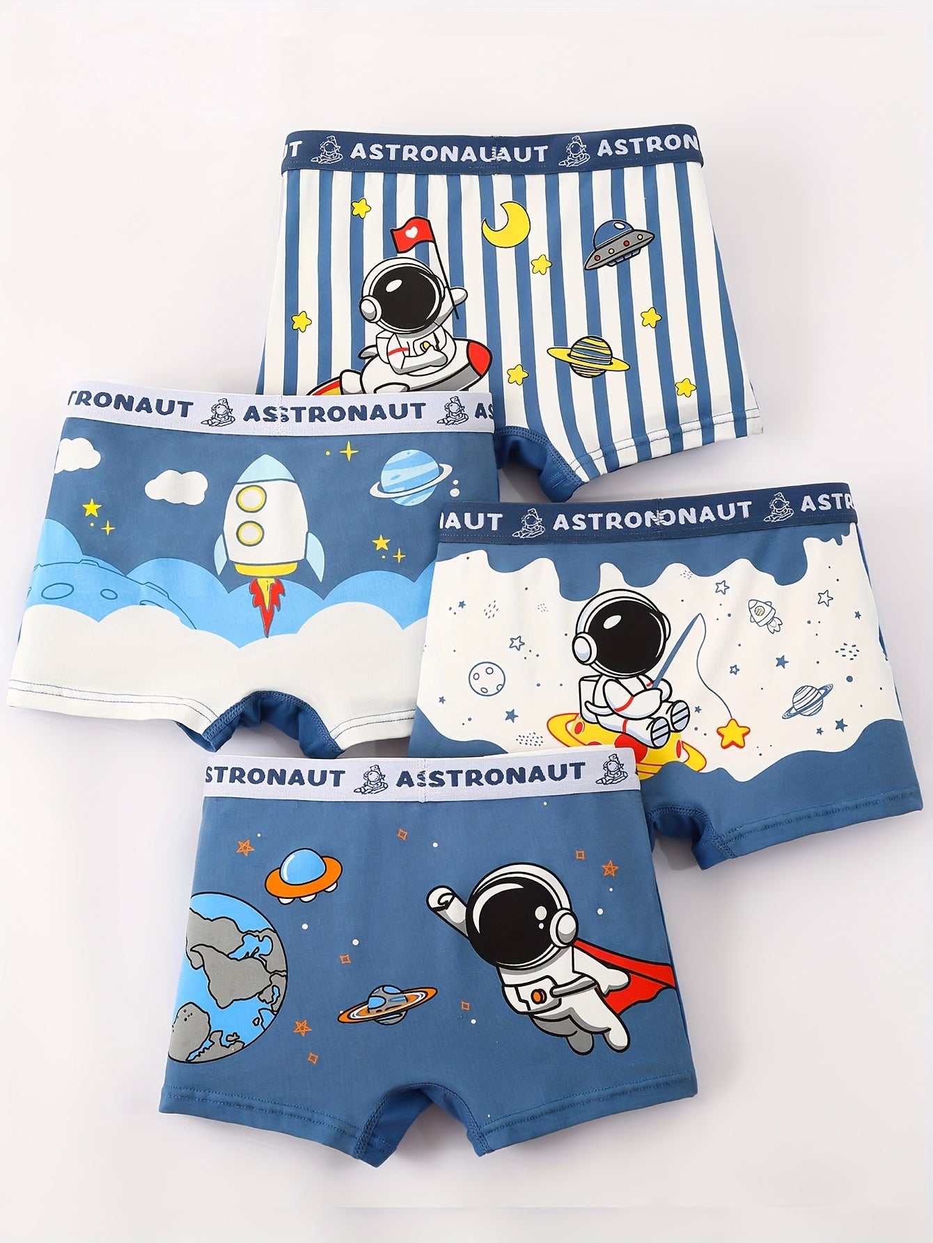 Four Packs Of Men's Flat-Cut Underwear For Ultimate Comfort