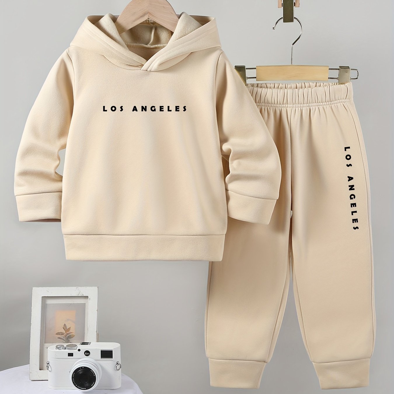 Boys Cozy Fleece Lined Hoodie and Joggers Set with Cartoon Animal Print Casual Machine Washable Outfit for Winter Perfect for Outdoor - BabyHaven