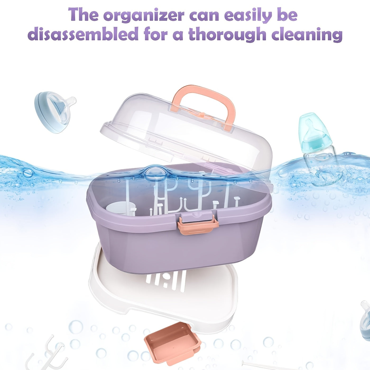 Spacious 1pc large drying rack for efficient laundry with durable design and easy cleaning.