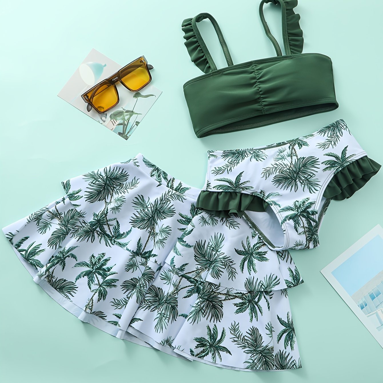 Trendy Bikini Set For Girls Perfect For Beach Adventures - BabyHaven