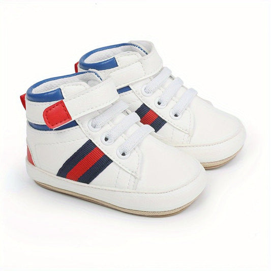 Comfortable Sneakers With Hook And Loop Fastener For Baby Boys - BabyHaven