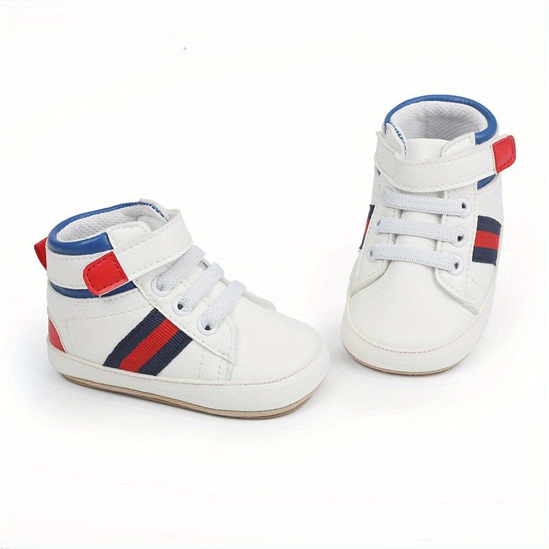Comfortable Sneakers With Hook And Loop Fastener For Baby Boys - BabyHaven