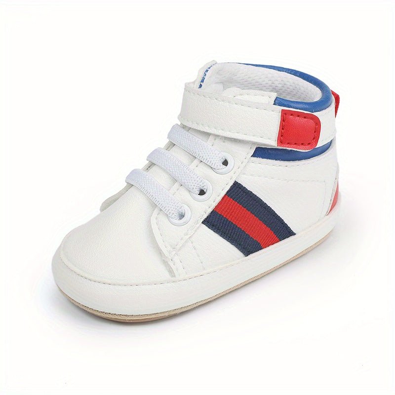 Comfortable Sneakers With Hook And Loop Fastener For Baby Boys - BabyHaven