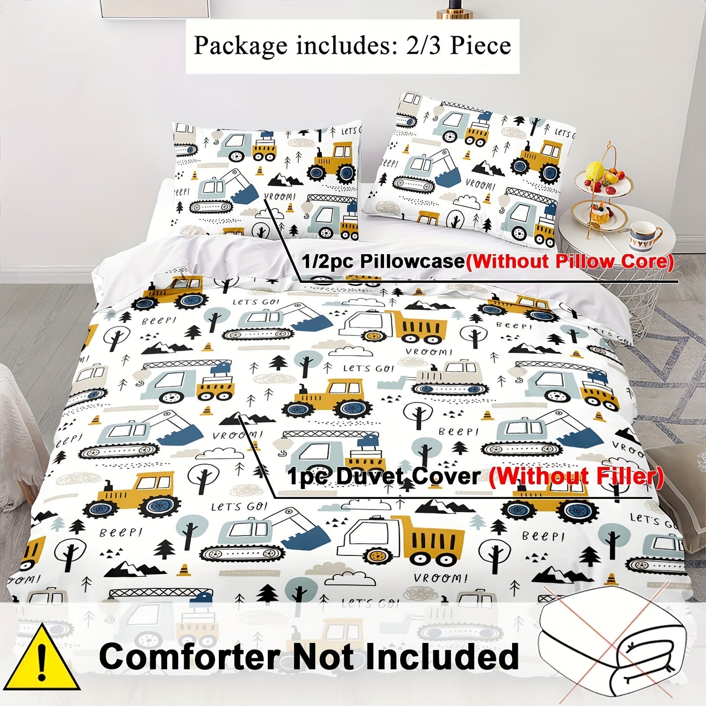 2/3pcs set of down quilt covers