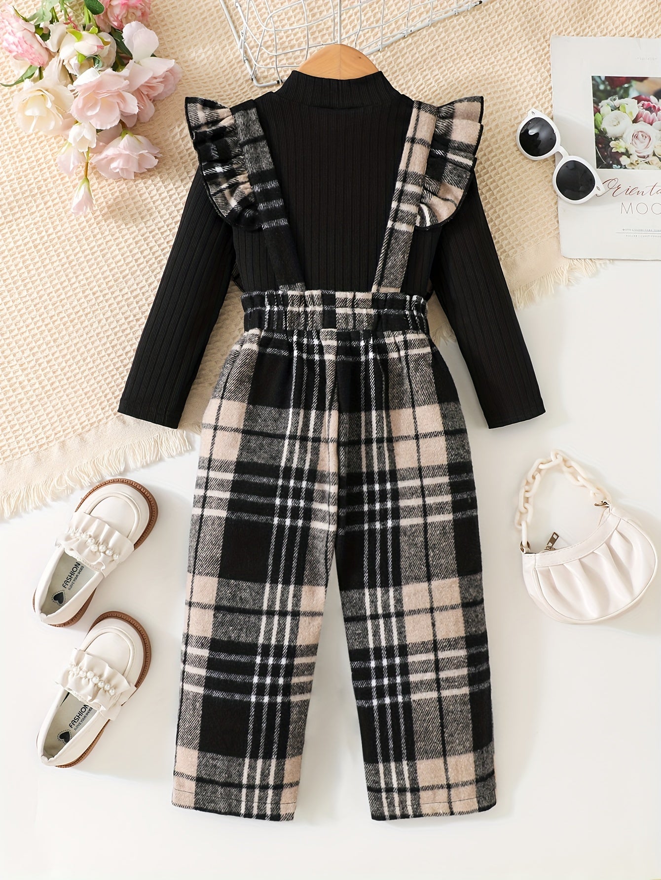 Chic Two - Piece Set Featuring A Comfy And Cute Overall - BabyHaven