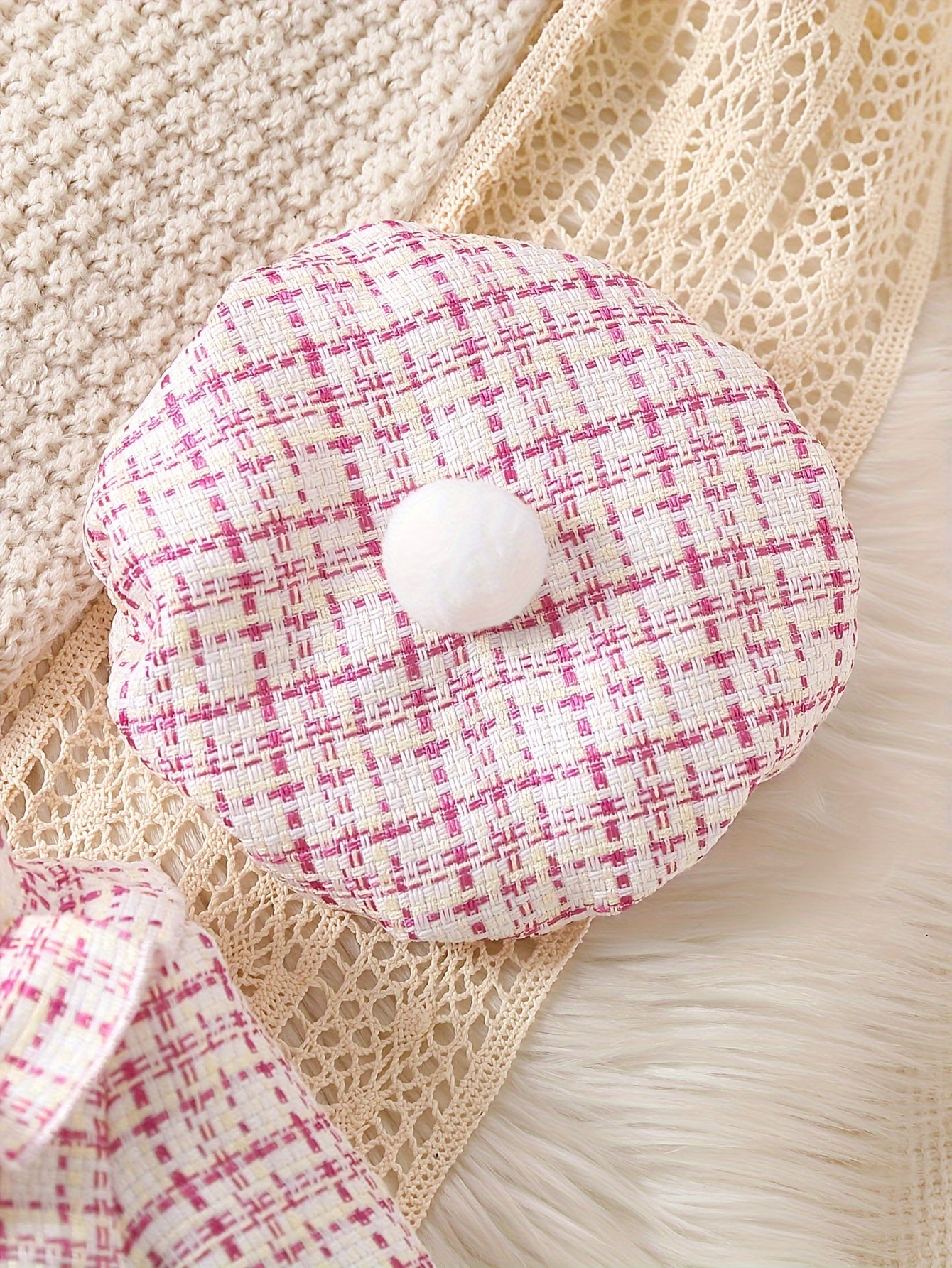 Baby Elegant Bowknot Decor Ruffled Tweed Long Sleeve Dress for Infant and Toddler Girls Daily Wear Holiday Party Gift - BabyHaven