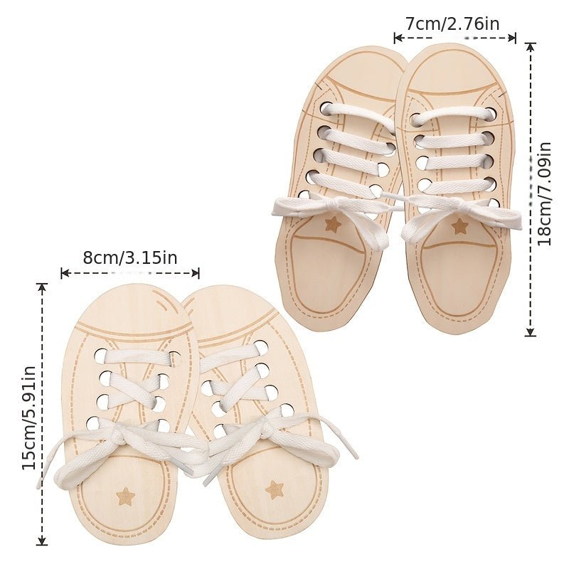 Shoe Lace Threading Toy for Kids Fine Motor Skills - BabyHaven