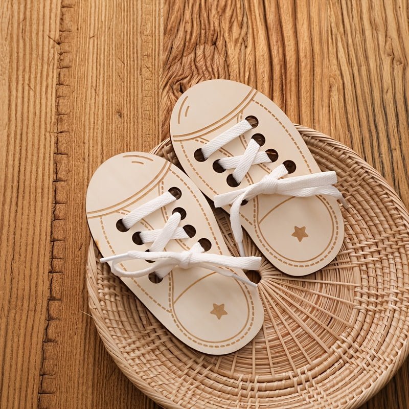 Shoe Lace Threading Toy for Kids Fine Motor Skills - BabyHaven