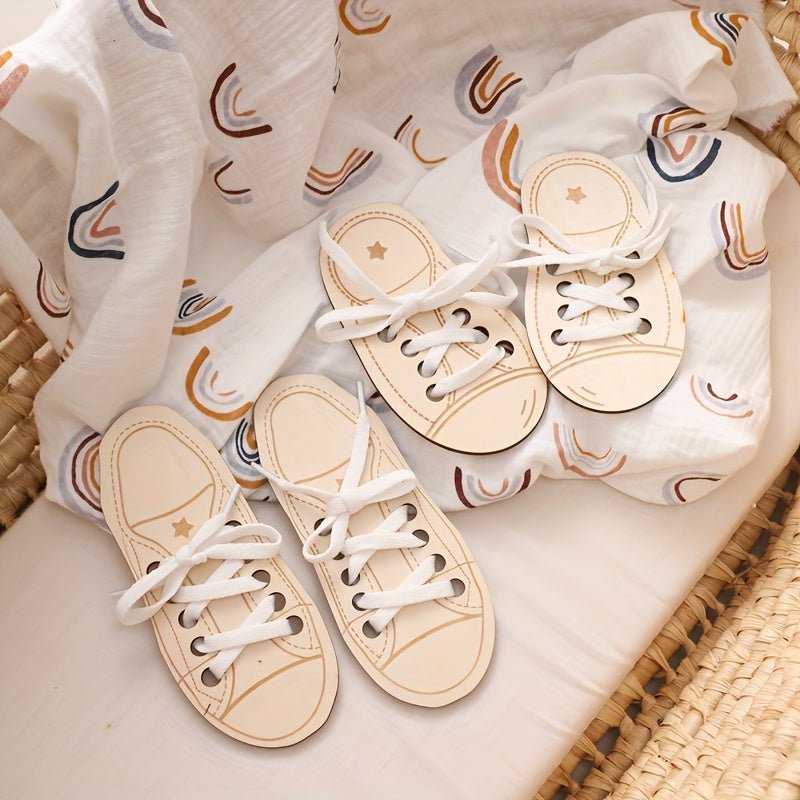 Shoe Lace Threading Toy for Kids Fine Motor Skills - BabyHaven