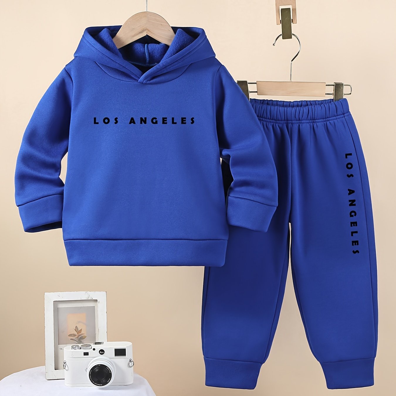 Boys Cozy Fleece Lined Hoodie and Joggers Set with Cartoon Animal Print Casual Machine Washable Outfit for Winter Perfect for Outdoor - BabyHaven