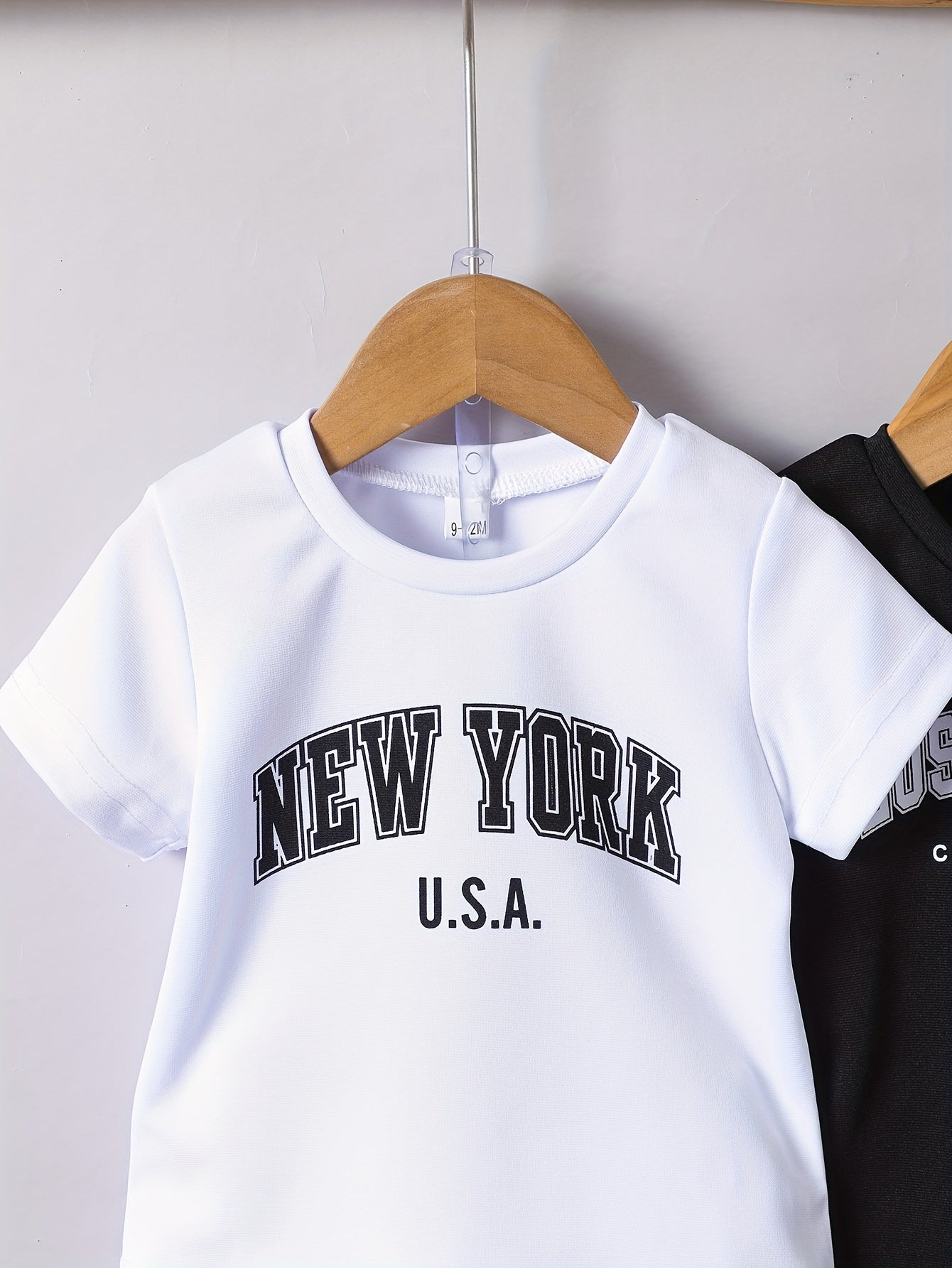 Years Old Multi Piece Comfortable Casual Round Neck Letter Print Short Sleeved T-Shirt and Shorts Set for Outdoor Streetwear - BabyHaven