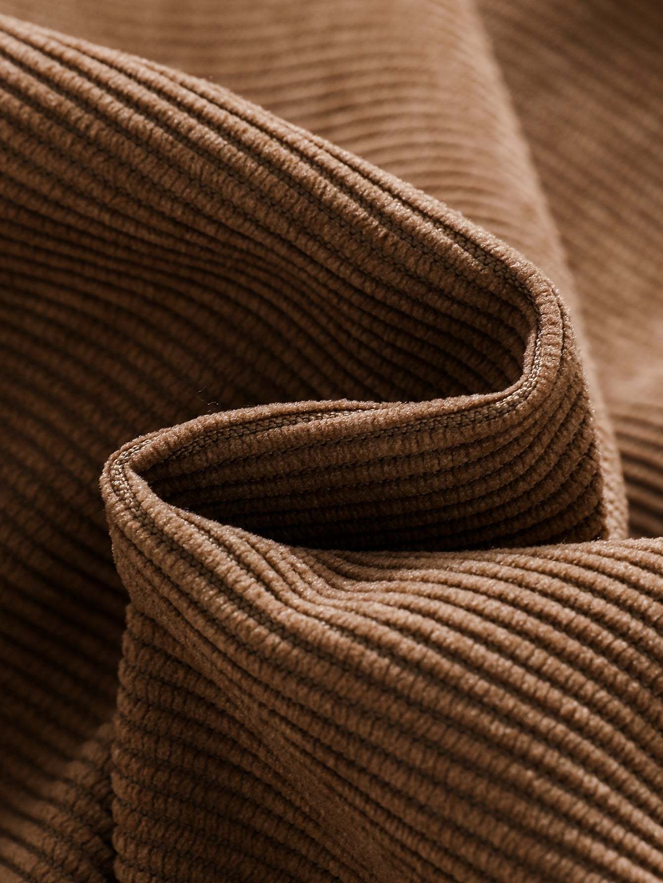 Close-up of polyester fabric from the fashionable two-piece dress collection.