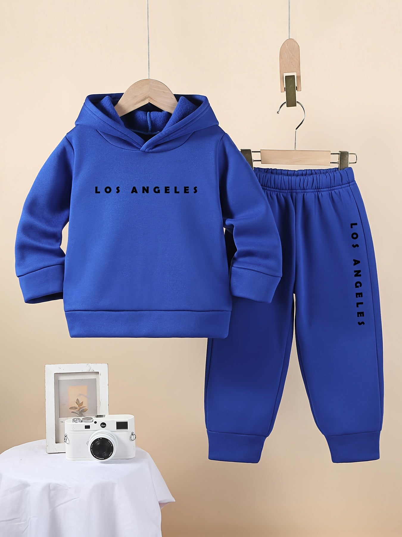 Boys Cozy Fleece Lined Hoodie and Joggers Set with Cartoon Animal Print Casual Machine Washable Outfit for Winter Perfect for Outdoor - BabyHaven