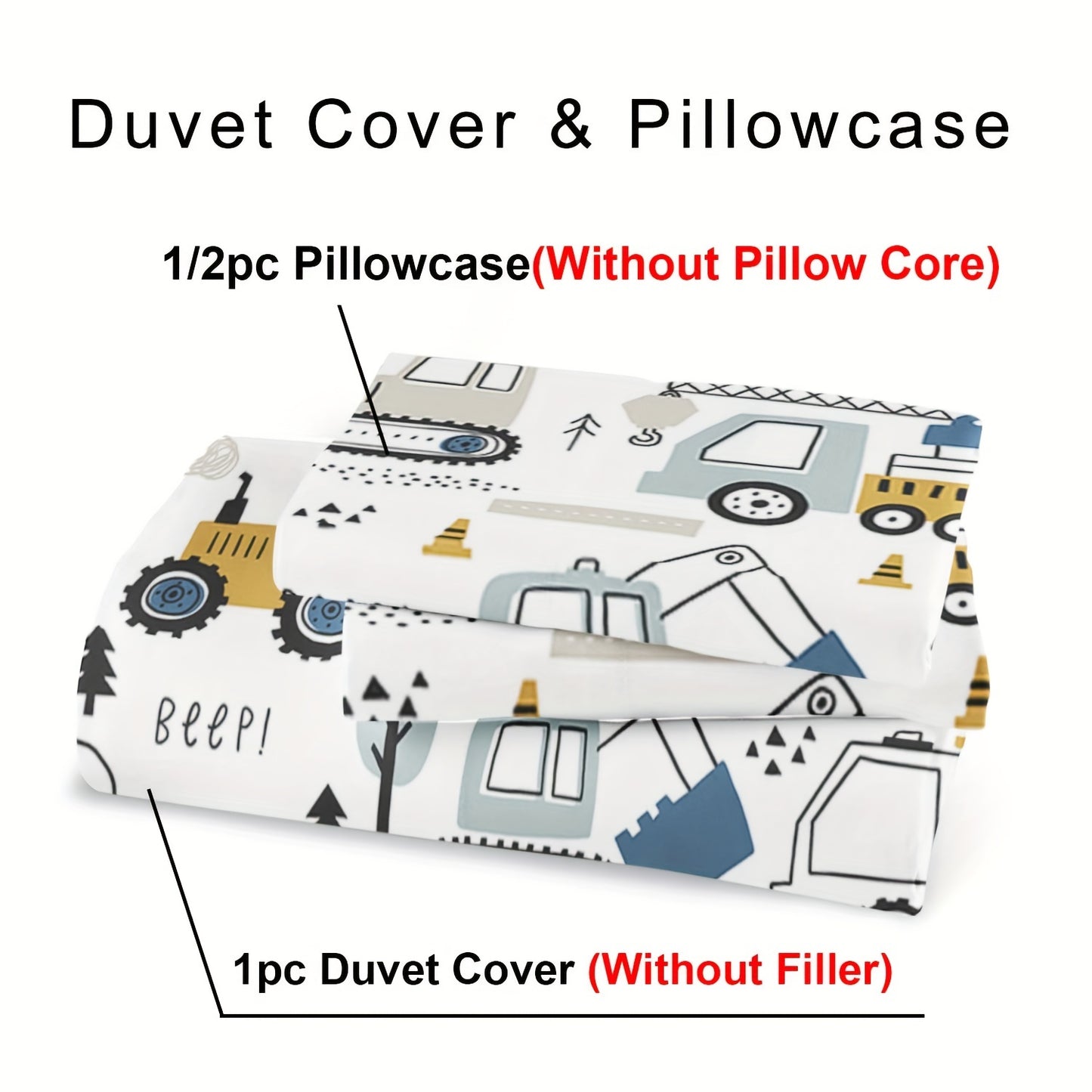 2/3pcs set of down quilt covers