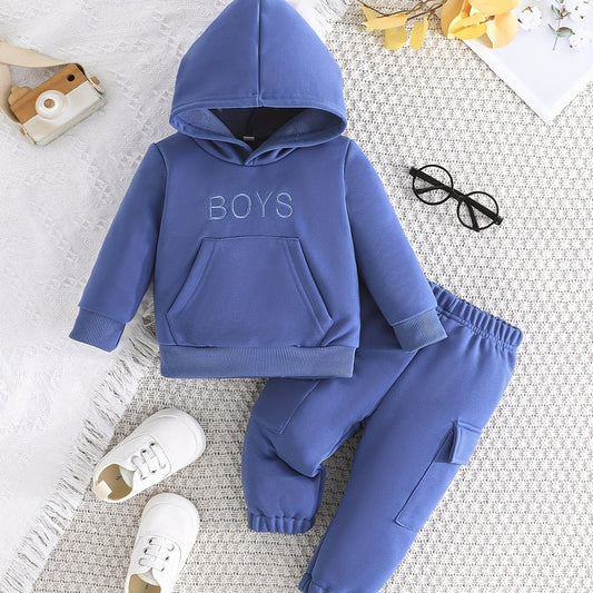 Casual 2-Piece Outfit Featuring Boys Print for Kids