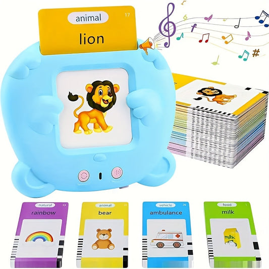 USATDD Flash Cards Learning Toy, Reading Machine with 112pcs Flash Cards, 224 Words, Learning Electronic Toy, And Birthday Gift for Youngsters