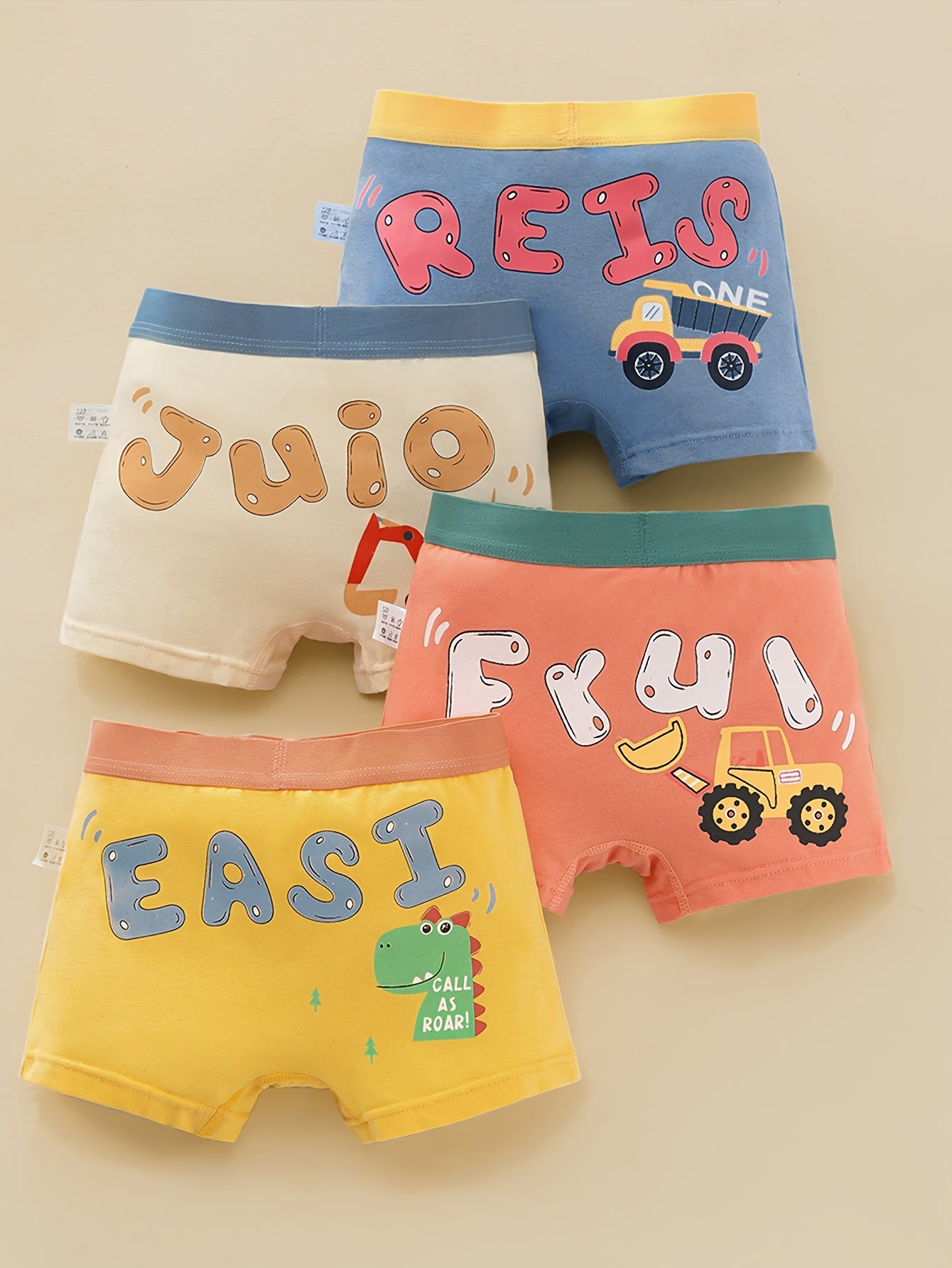 Four Packs Of Men's Flat-Cut Underwear For Ultimate Comfort
