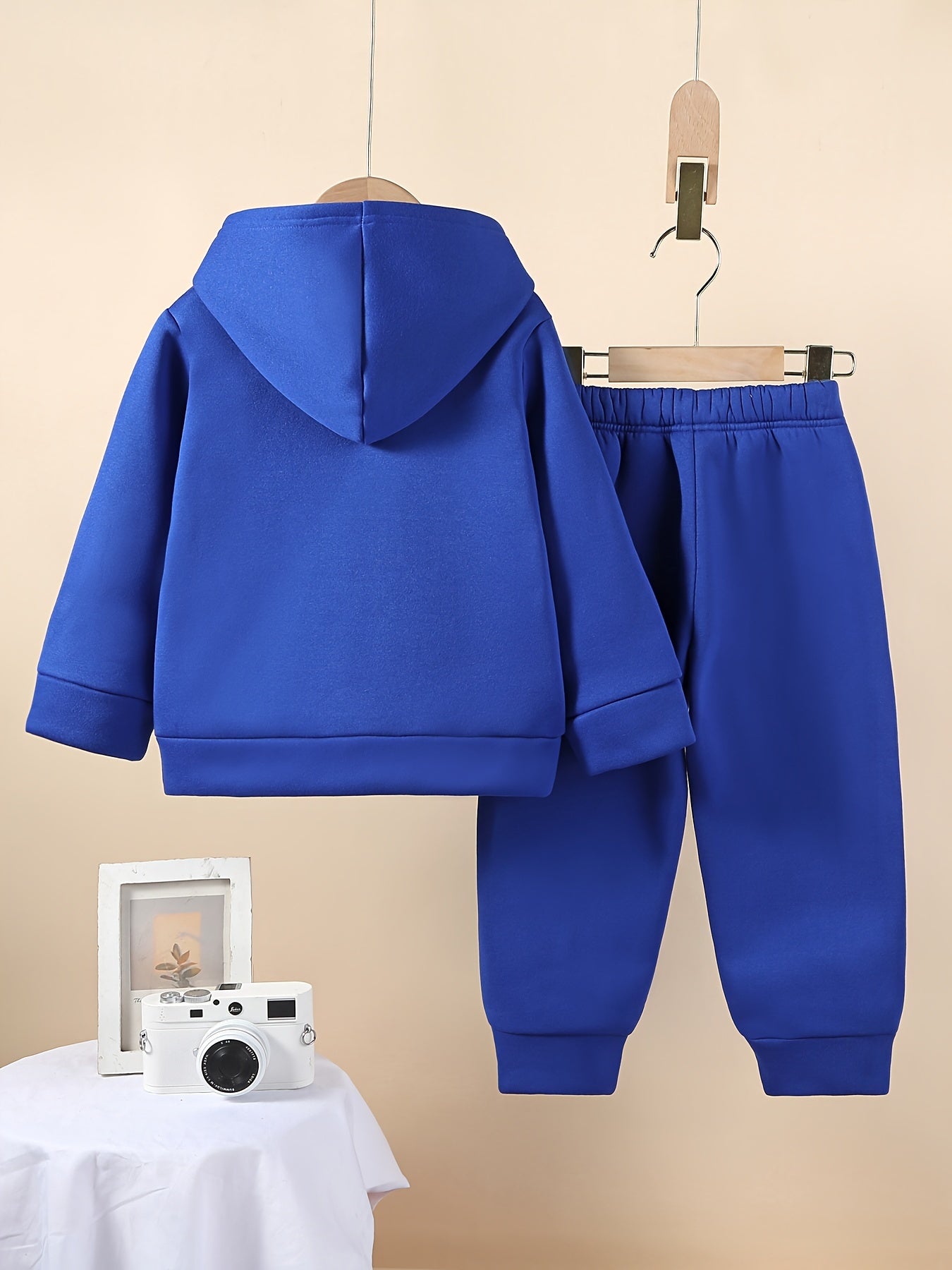 Boys Cozy Fleece Lined Hoodie and Joggers Set with Cartoon Animal Print Casual Machine Washable Outfit for Winter Perfect for Outdoor - BabyHaven