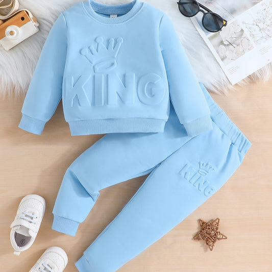 Double The Royalty: 2 - Piece King - Themed Outfit For Kids - BabyHaven