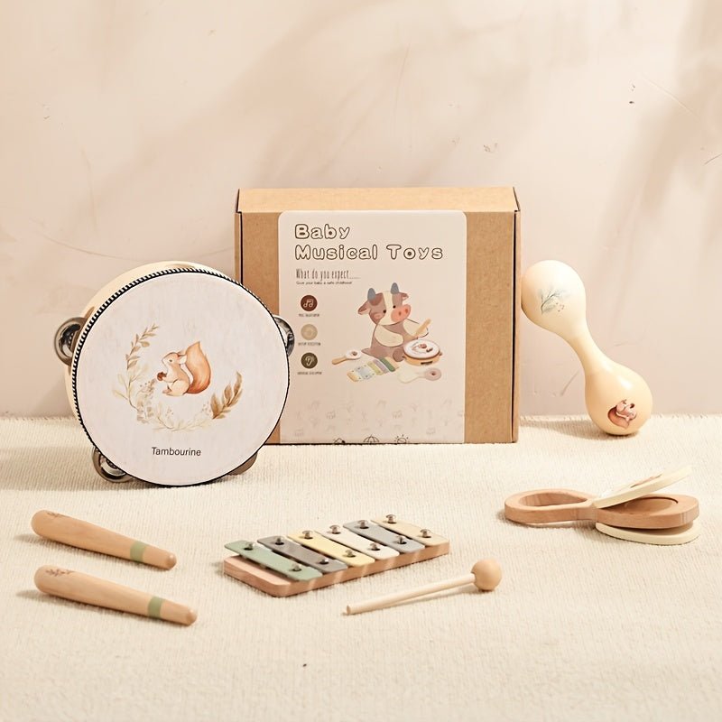 Wooden Kindergarten Toy Set for Creative Play and Learning - BabyHaven