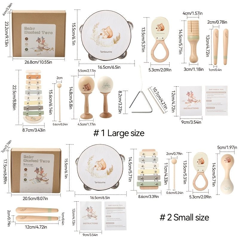Wooden Kindergarten Toy Set for Creative Play and Learning - BabyHaven