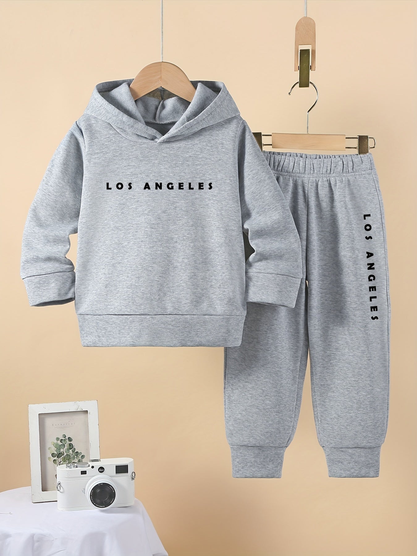Boys Cozy Fleece Lined Hoodie and Joggers Set with Cartoon Animal Print Casual Machine Washable Outfit for Winter Perfect for Outdoor - BabyHaven