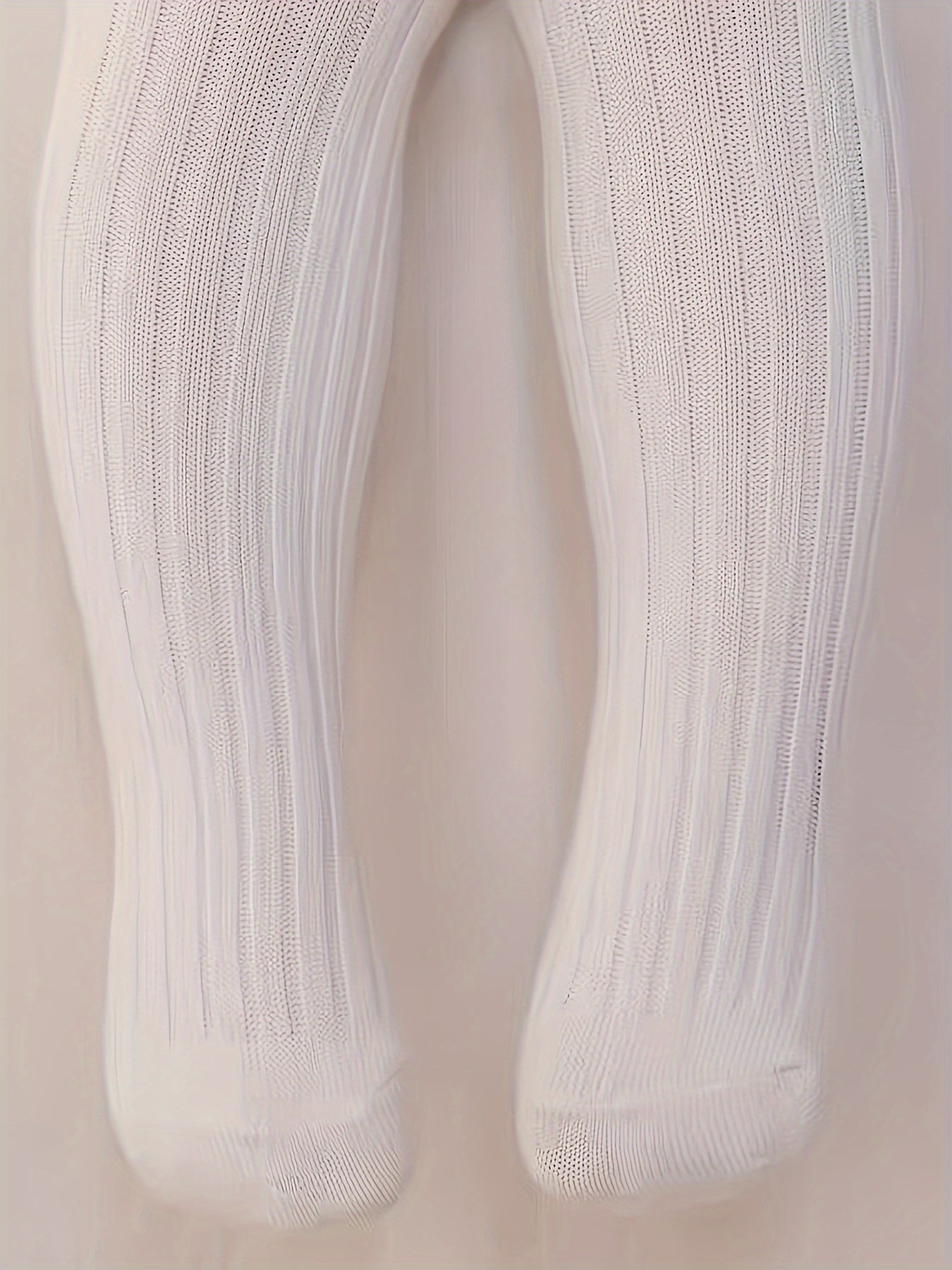 Baby's Solid Color Ribbed Leggings Versatile Pantyhose Set - BabyHaven