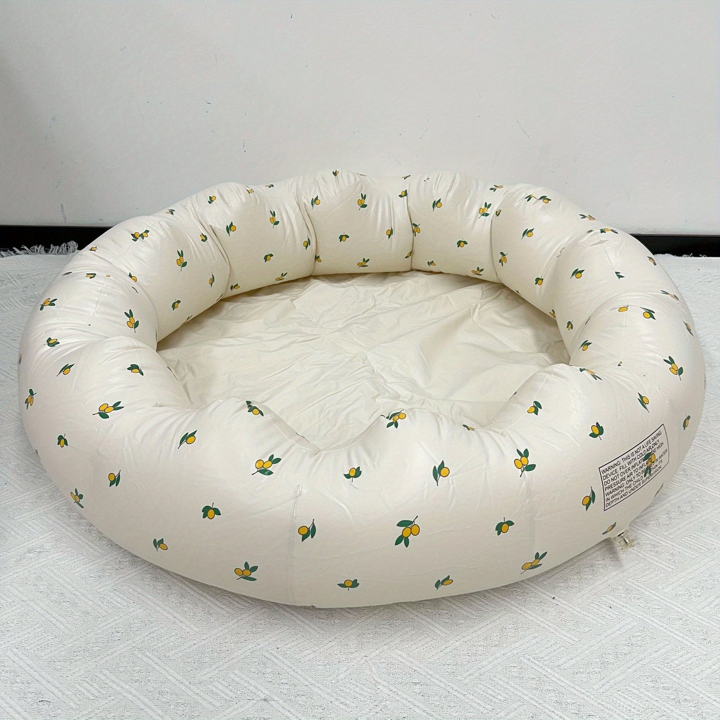 La Dearchuu Portable Youngsters Swimming Pool & Bath Tub - Multi-Functional, Foldable Design for Indoor/Outdoor Use, Durable PVC, Cream White