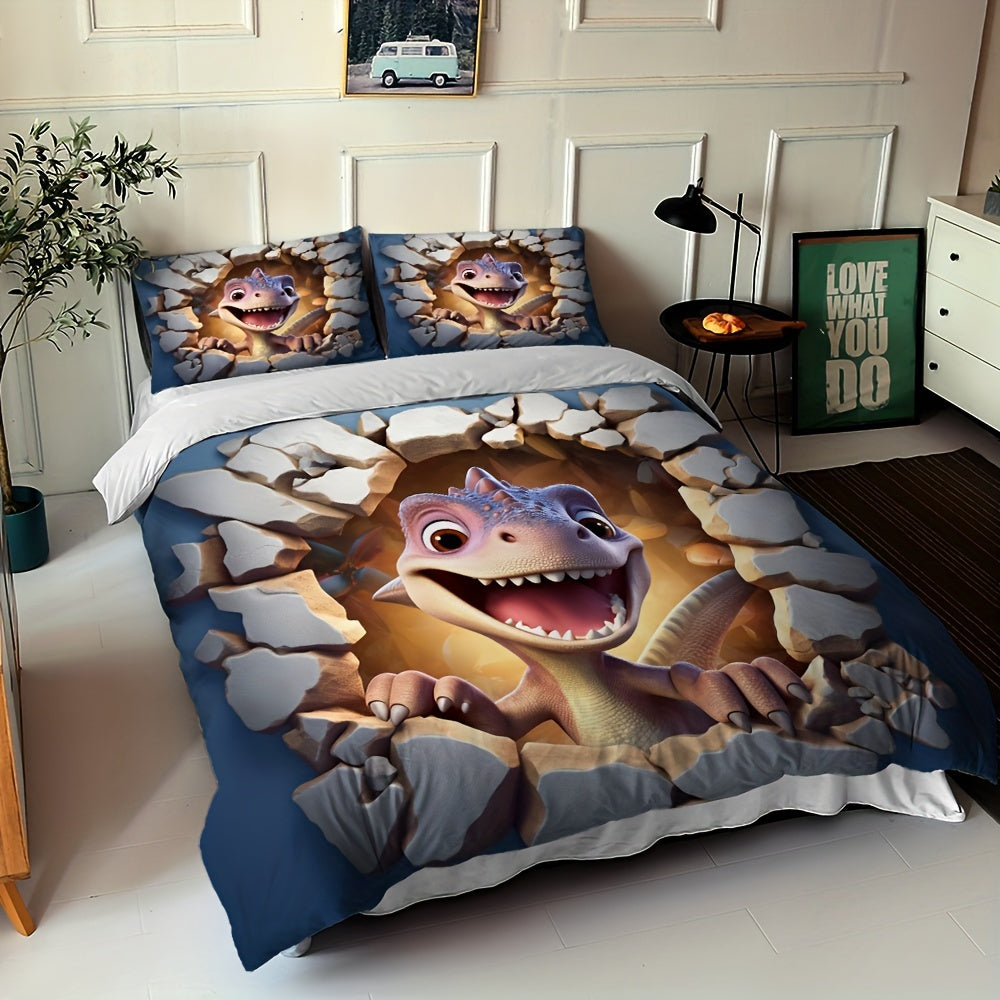 2/3pcs little dinosaur bedding kit
