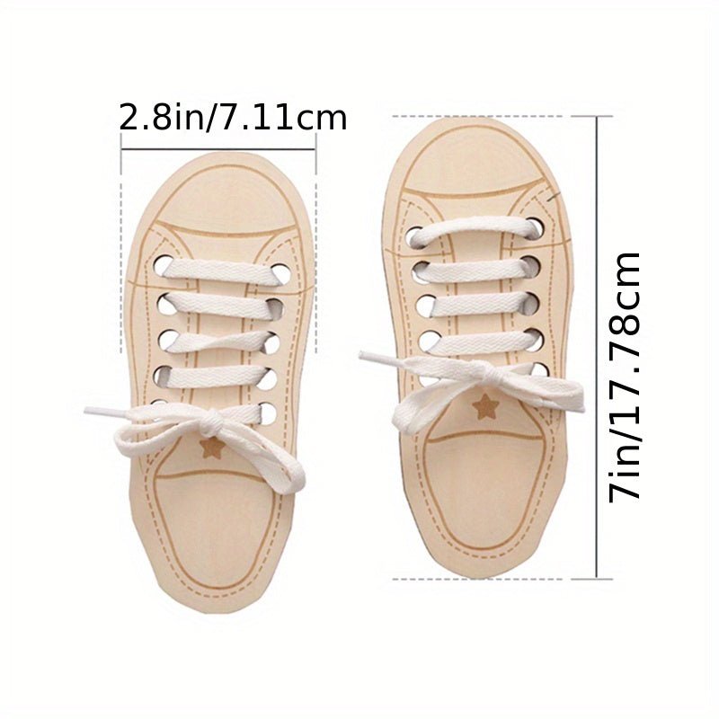 Shoe Lace Threading Toy for Kids Fine Motor Skills - BabyHaven