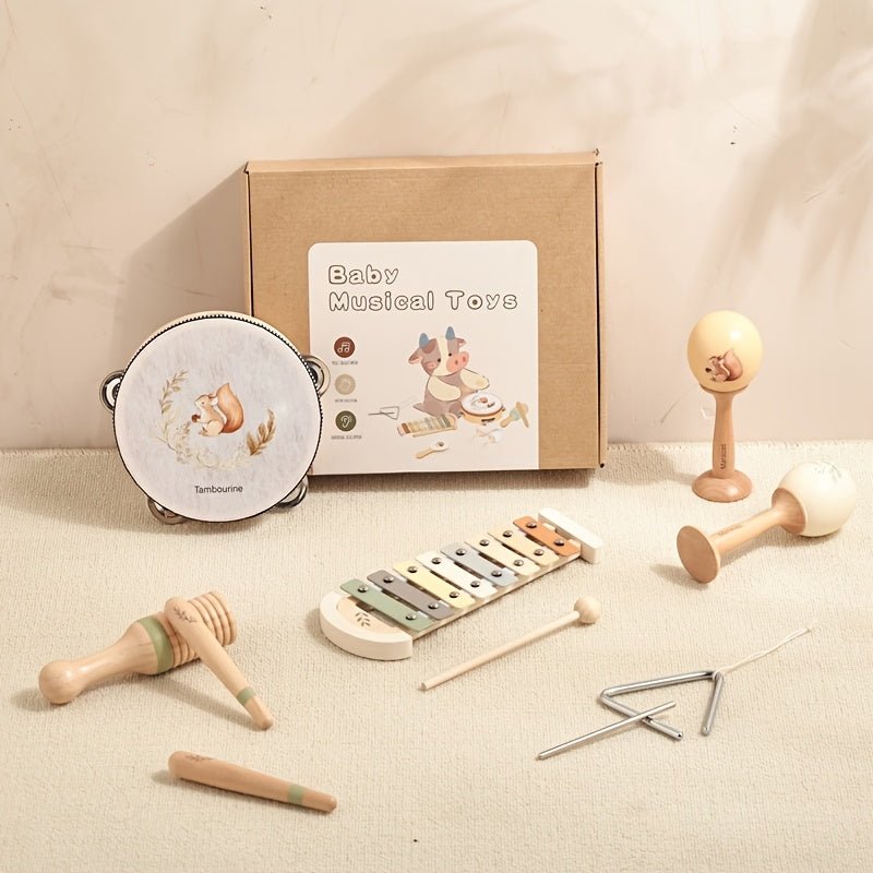 Wooden Kindergarten Toy Set for Creative Play and Learning - BabyHaven