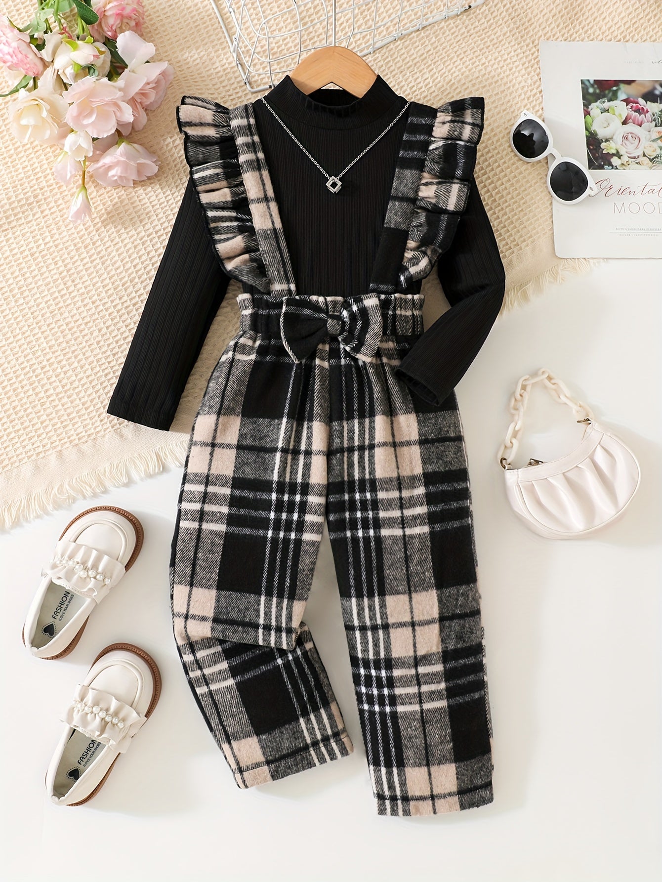 Chic Two - Piece Set Featuring A Comfy And Cute Overall - BabyHaven