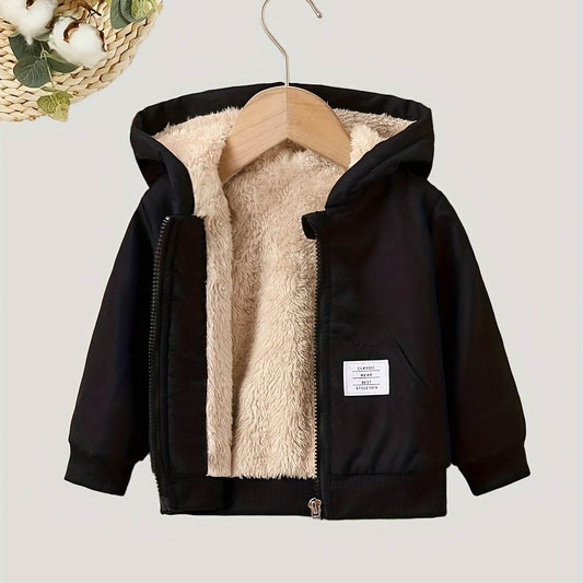 Boys casual hooded jacket with soft lining, ideal for stylish everyday wear.