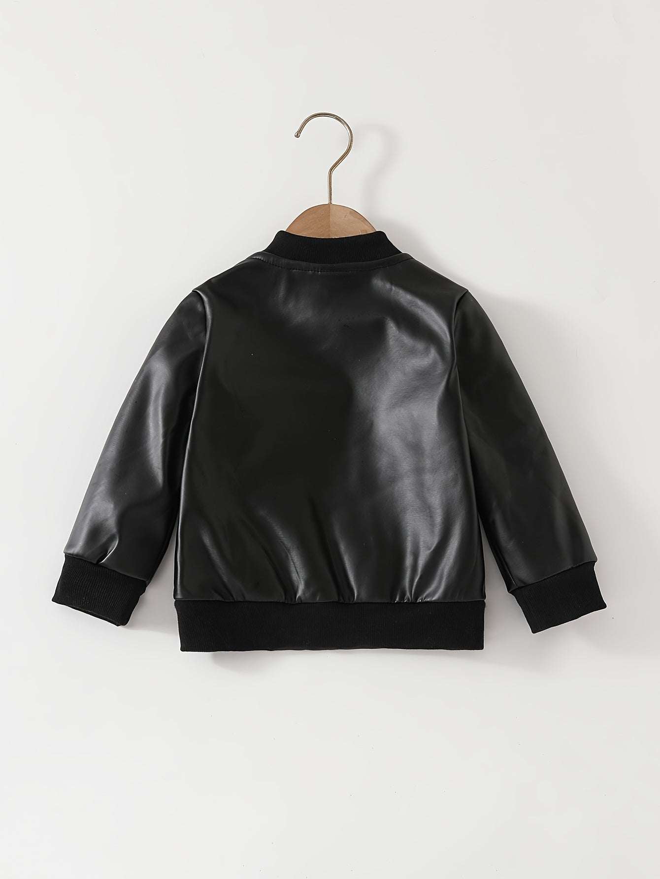 Classic leather jacket for boys, stylish and durable with premium quality and comfortable fit.