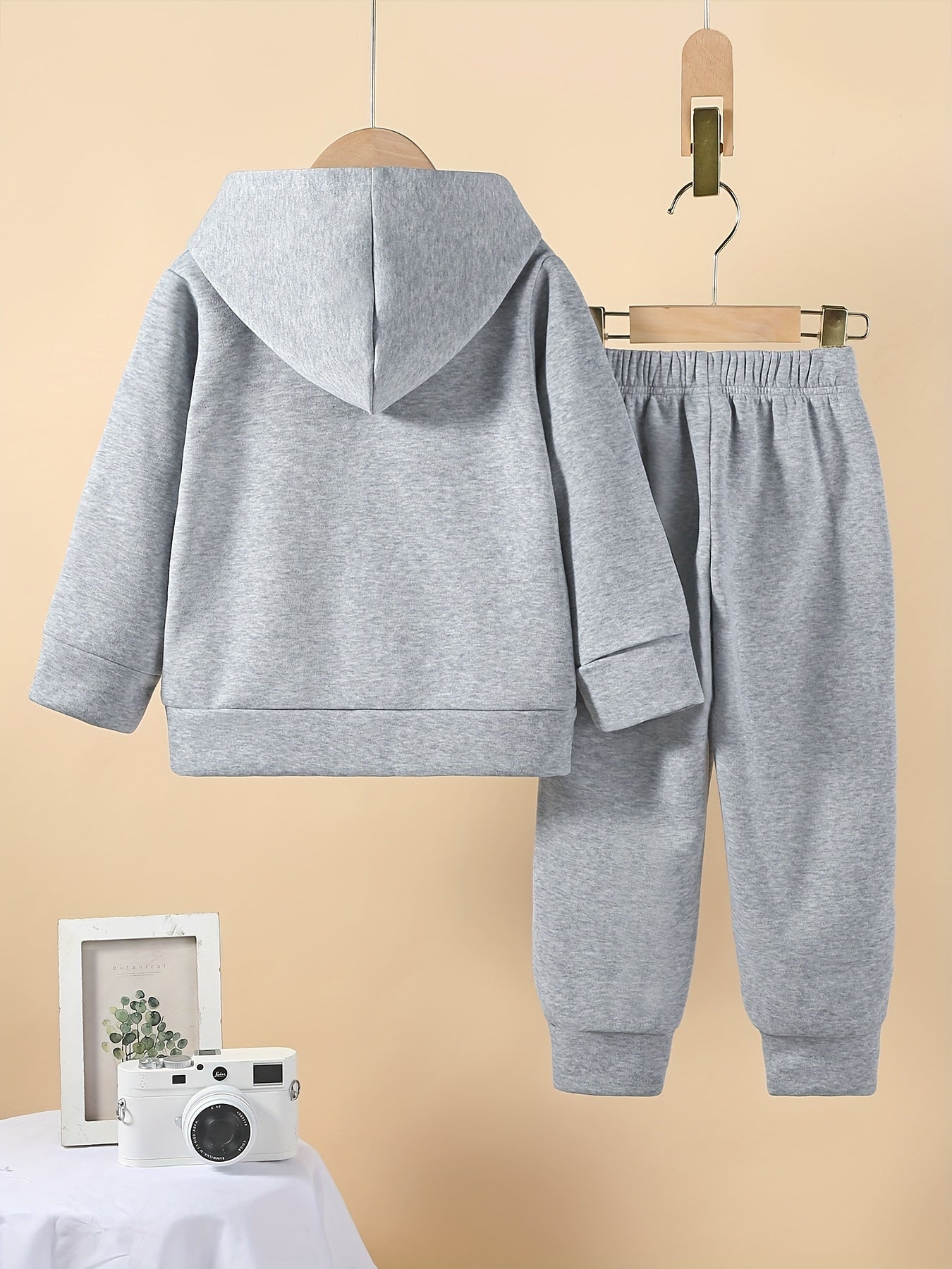 Boys Cozy Fleece Lined Hoodie and Joggers Set with Cartoon Animal Print Casual Machine Washable Outfit for Winter Perfect for Outdoor - BabyHaven