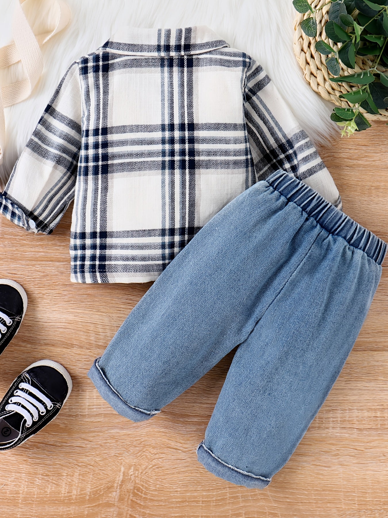 Denim Duo: 2-Piece Set For Stylish Boys Under 12