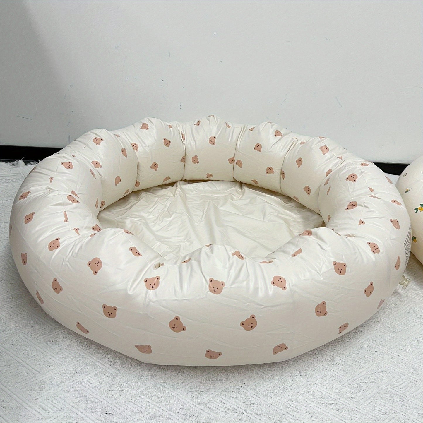 La Dearchuu Portable Youngsters Swimming Pool & Bath Tub - Multi-Functional, Foldable Design for Indoor/Outdoor Use, Durable PVC, Cream White