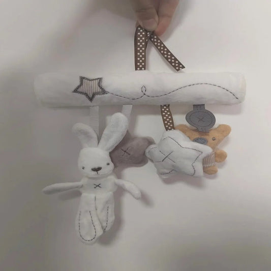 New Hanging Bed Rabbit Baby Plush Toy Stroller Gift - BabyHaven