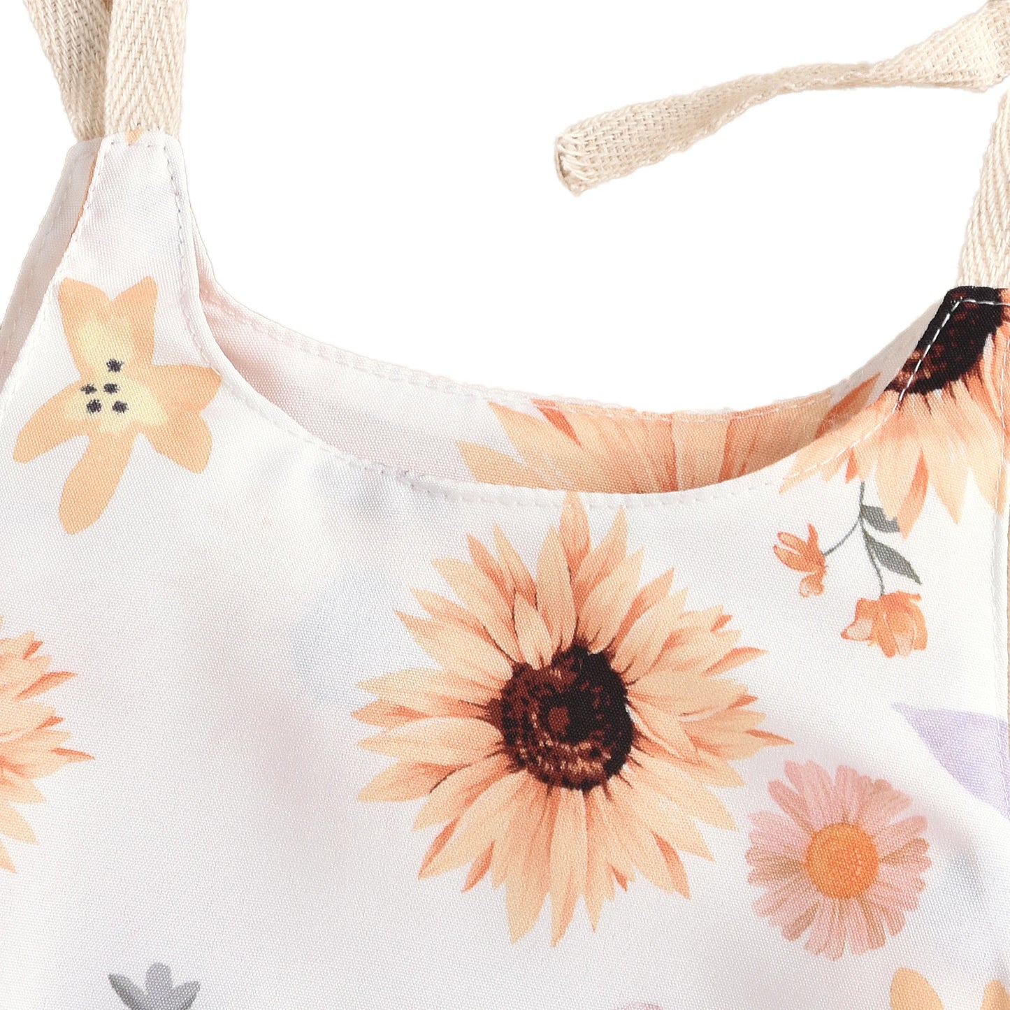 Newborn Infant Baby Girl Sun Sunflowe Print Sleeveless Romper Jumpsuit Summer Toddler Clothing - BabyHaven