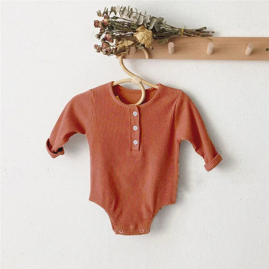 Baby Boys Girls Rompers Cotton Long Sleeve Solid Knitted Jumpsuit Infant Clothing Autumn Newborn One Piece Baby Clothes - BabyHaven