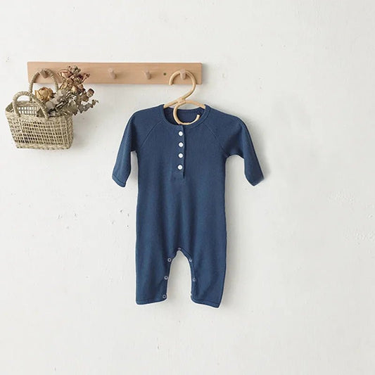 Baby Boys Girls Rompers Cotton Long Sleeve Solid Knitted Jumpsuit Infant Clothing Autumn Newborn One Piece Baby Clothes - BabyHaven