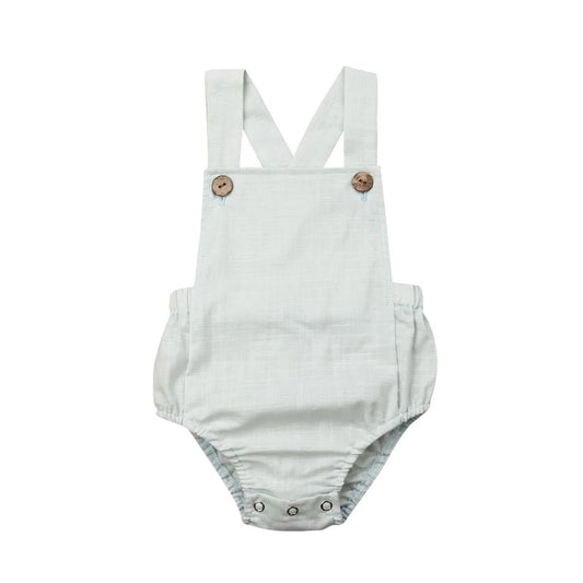 Newborn Infant Baby Boys Girls Bodysuit Stripes Button Jumpsuit - BabyHaven