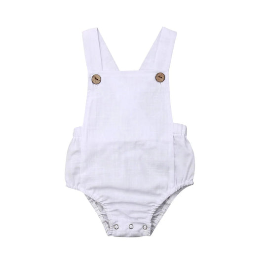 Newborn Infant Baby Boys Girls Bodysuit Stripes Button Jumpsuit - BabyHaven