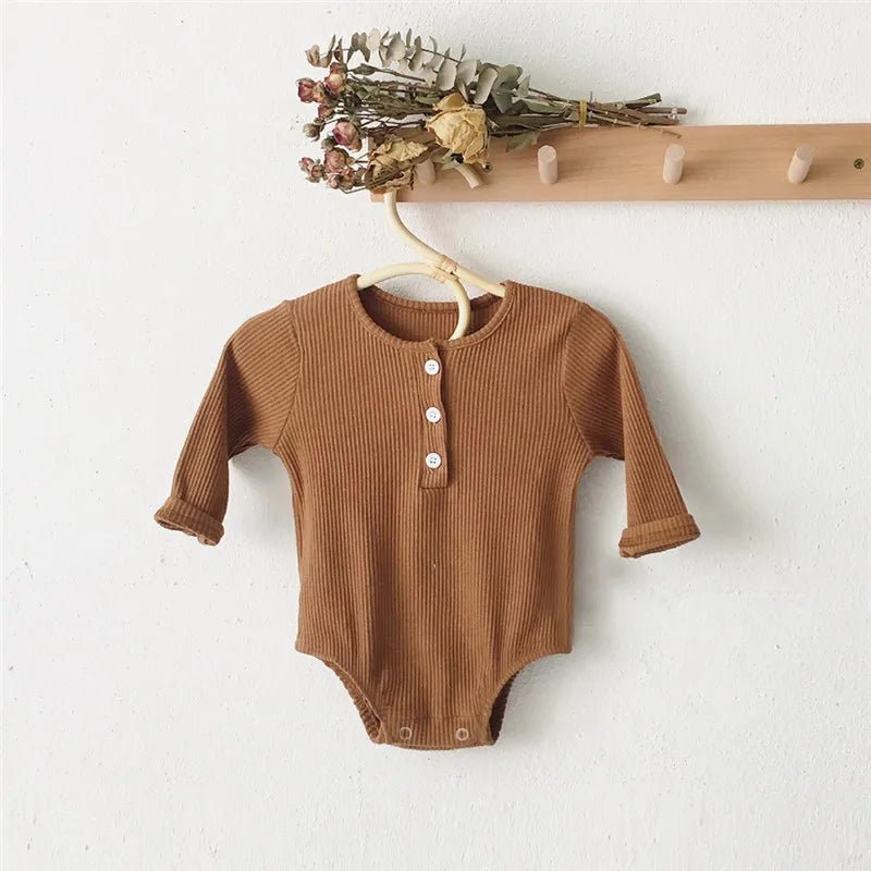 Baby Boys Girls Rompers Cotton Long Sleeve Solid Knitted Jumpsuit Infant Clothing Autumn Newborn One Piece Baby Clothes - BabyHaven