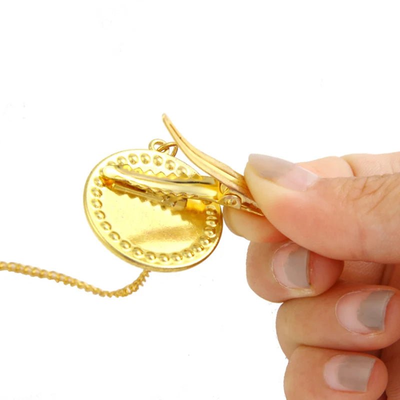 Name Initial Letter Baby Pacifier Clips Luxury Gold Bling - BabyHaven