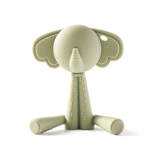 Baby Teether Silicone Teething Toys for Infant Baby Acessories 0 12 Months Baby Silicone Baby Toys Teether Gum Cartoon Rattle - BabyHaven