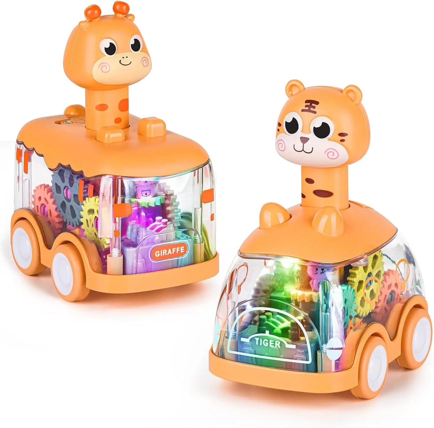 Baby Animal Car Toys Toddler Press and Go Cars for Kids - BabyHaven