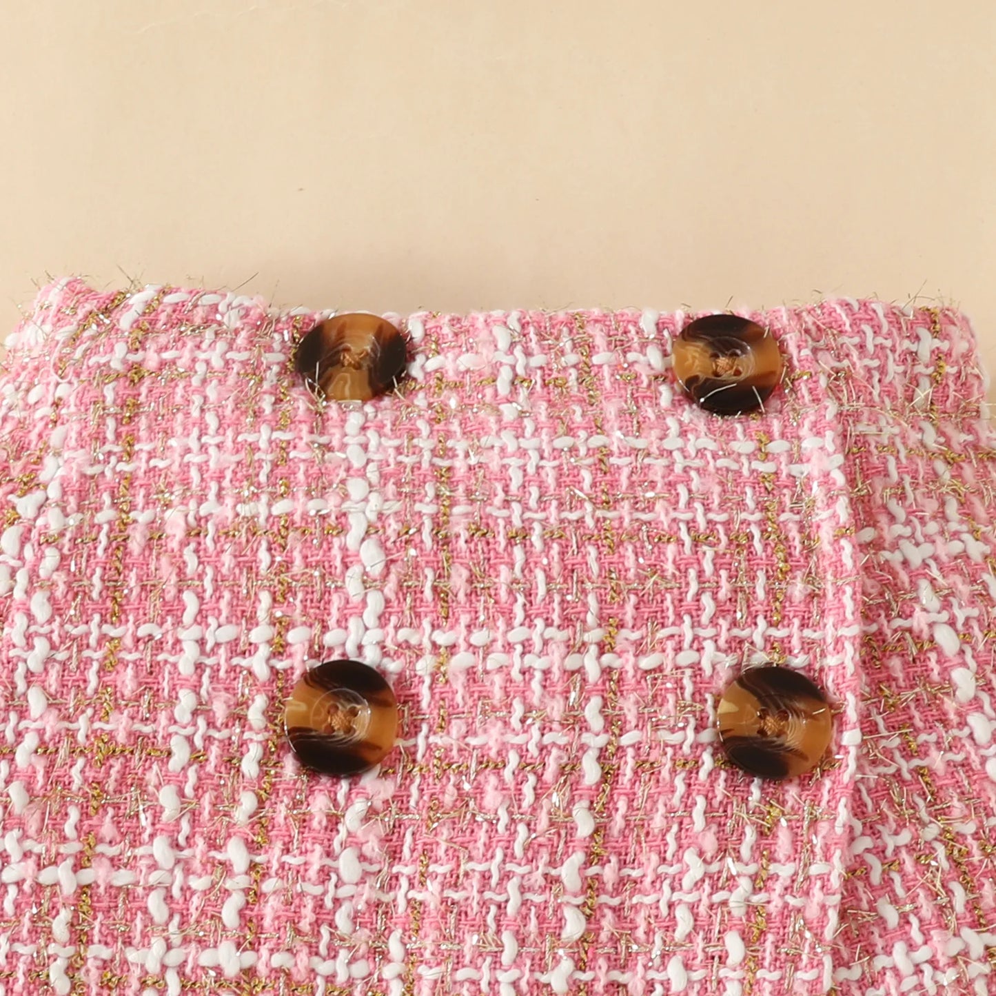 Infant Spring Autumn Long Sleeve Top and Dress Set 6 - 18 Months Baby Girl Houndstooth Skirt Beret - BabyHaven