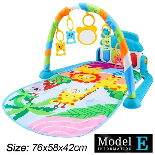 Baby Fitness Stand Music Play Gym Toys Newborn 0 - 36 Months - BabyHaven